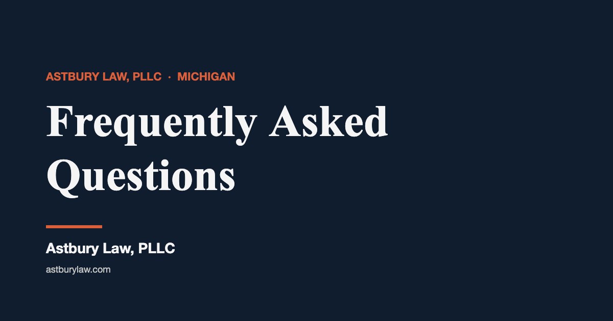 Michigan employment law FAQ — Astbury Law